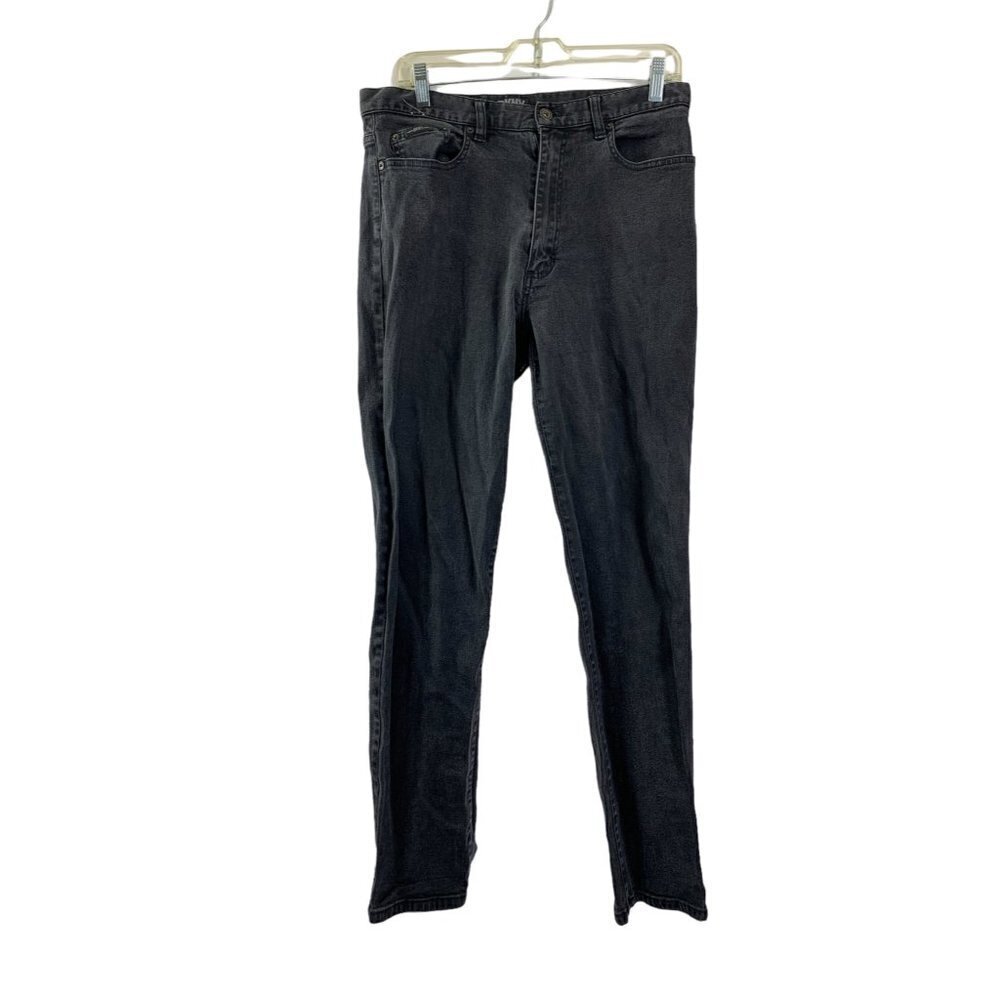 DKNY Mens Black Washed Jeans